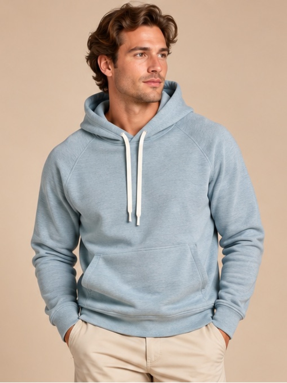 Kenneth Cole Active Gray Pullover Hoodie Men’s L Athleisure Sweatshirt